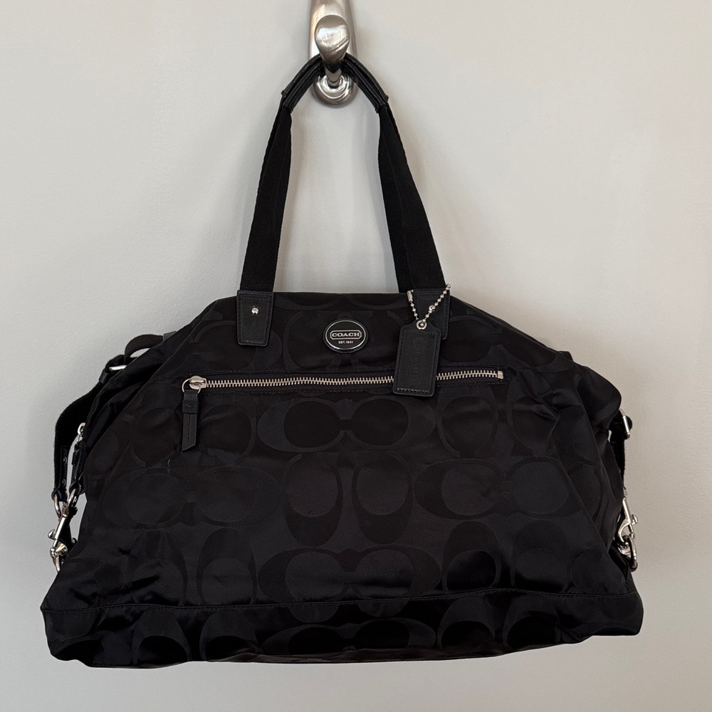 Coach Black Travel Weekender Bag